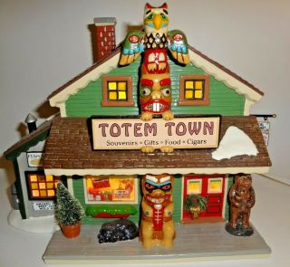 Department 56 Totem Town Souvenir Shop 55053 Snow Village