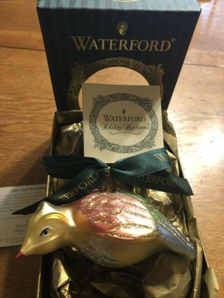 Waterford Holiday Heirlooms Partridge The Twelve Days Of Christmas Series