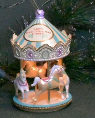 1988 Hallmark Magic Ornament Baby 