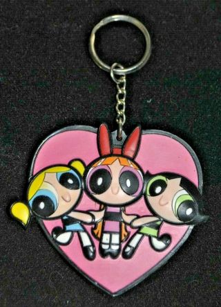 Powerpuff Girls Blossom Bubbles Buttercup Cartoon Network Keychain Key Ring