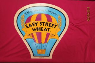 1994 Odell Brewing Company Easy Street Wheat Metal Beer Sign Ft Collins Colorado