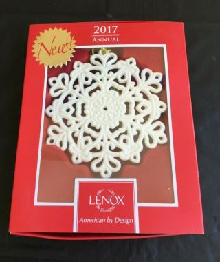 Lenox 2017 Annual Snow Fantasies Snowflake Ornament