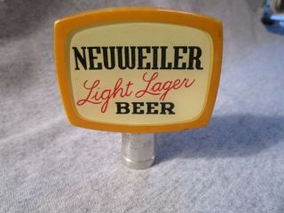 Neuweiler Light Lager Beer Tap Handle Tv Allentown Pa Circa 1950 