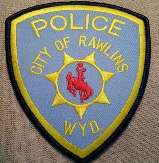 Wy City Of Rawlins Wyoming Police Patch