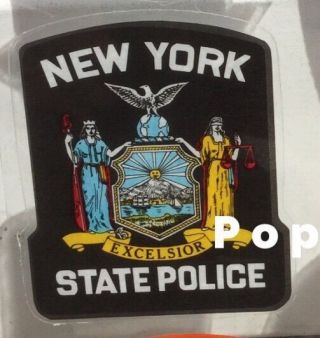 Ny Nys York State Police Inwindow Faces Out Authentic Decal Sticker Others