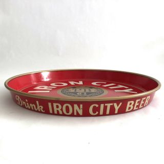 IRON CITY BEER METAL TRAY - PITTSBURGH BREWING COMPANY - VINTAGE 3