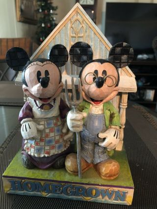 Disney Homegrown Minnie & Mickey Mouse Figurine