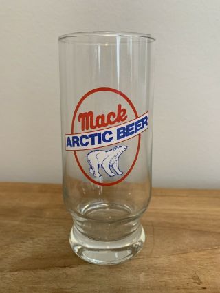 Vintage Mack Arctic Beer Glass.  25l Rastal Polar Bear Advertising