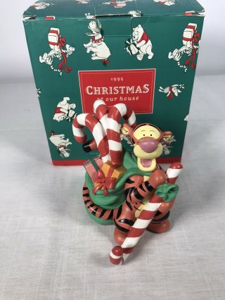 Disney Tigger Stocking Holder Weighted Hanger 1995 Christmas At Our House W/ Box