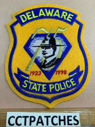 Delaware State Police 75th Anniversary (felt) Shoulder Patch