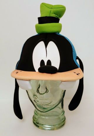 Disney Parks Goofy Ears Face Hat Baseball Cap Costume - Adult - Adjustable