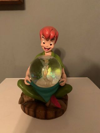 Disney Peter Pan And Tinker Bell Snow Globe Mini