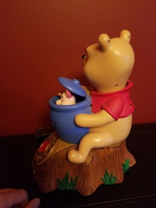 Vtg Telemania Disney Winnie The Pooh Animated Telephone with Piglet in Honey Jar 2