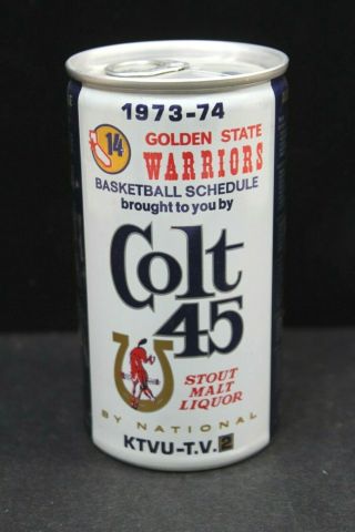 Colt 45 Bank Beer Can 1973 Golden State Warriors Basketball Schedule