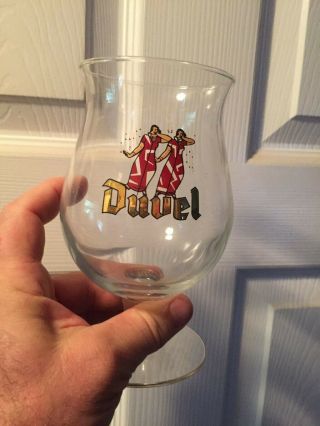2 Duvel Tulip Glasses,  One Very Rare From The Netherlands