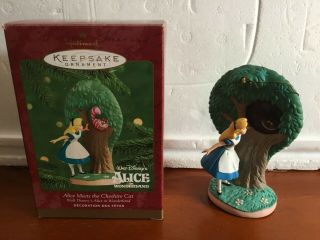 Hallmark Keepsake Alice Meets The Cheshire Cat Ornament 2000 Rare