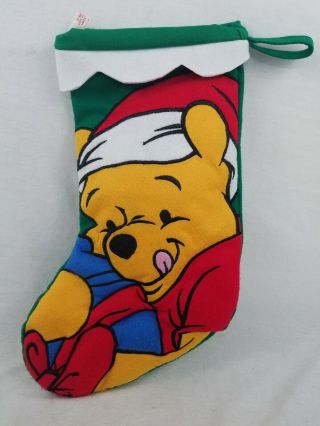 Disney Winnie The Pooh 3d Christmas Stocking 16in.