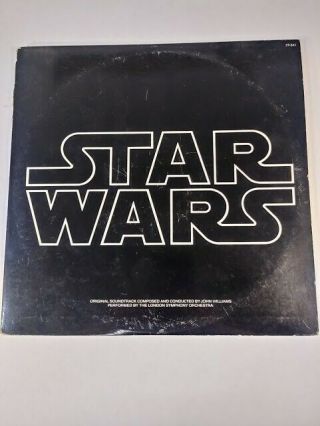 1977 Star Wars Soundtrack Double Vinyl Lp Record Album W/poster