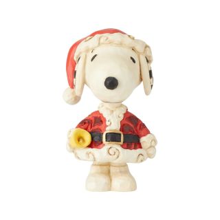 Jim Shore Peanuts Mini Snoopy Santa Christmas Figurine