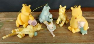 Classic Pooh Storybook Ornament Set Disney Christmas Set 6 Winnie Tigger Piglet