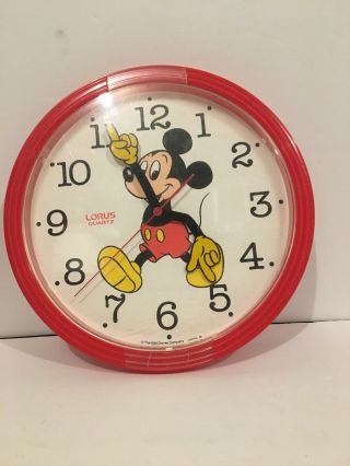 Lorus Quartz Mickey Mouse Wall Clock Japan  The Walt Disney Company