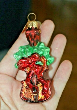 2000 Christopher Radko Little Gems Holiday Violin Glass Ornament