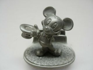 Walt Disney Mickey Mouse Metal Figurine Business Card Holder