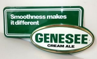 Nos - Genesee Cream Ale Beer Sign,  Genny,  Plastic,  10 " X 19.  75 ",  Bar,  Man Cave
