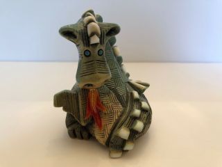 Artesania Rinconada Uruguay Fire Breathing Dragon Art Pottery Figurine