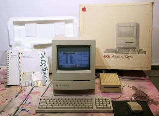 Mac Classic,  Box/accessories,  Apple External Floppy Drive