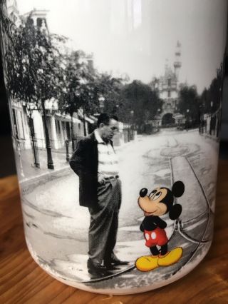Walt Disney Parks Mickey Mouse Black & White Ceramic Coffee Mug Main Street