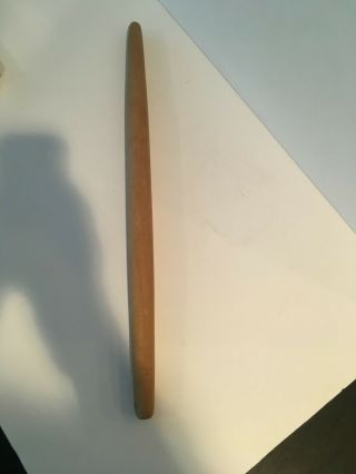 Vintage Antique 20 " Wood Rolling Pin (1950s)