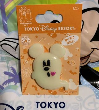 Mickey Ghost Disneyland Tokyo Disney Resort Halloween2019 Pin Batch Limited