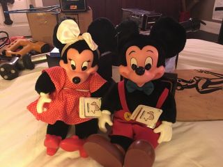 Vintage 1981 Walt Disney Applause Mickey & Minnie Mouse Set