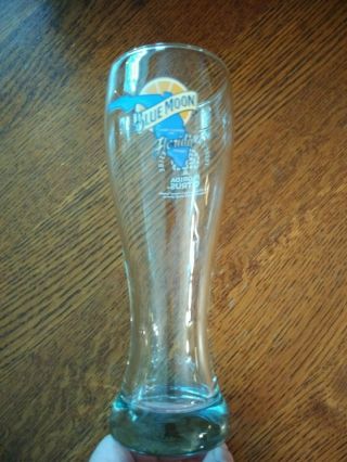 Set Of 2 Blue Moon Florida Beer Pilsner Glass - 20 Oz Barware