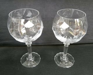 Two Rare Stunning Hendrick’s Crystal Style Balloon Gin Glasses - -