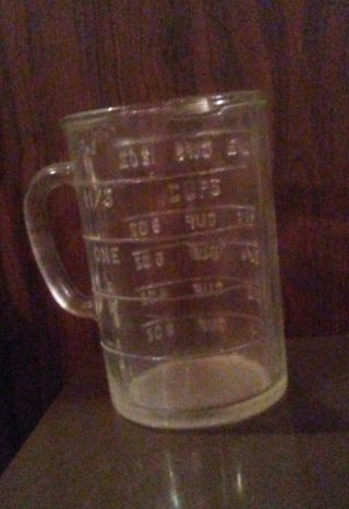 Pamco Vintage Chopper Glass Base Measuring Cup Only,  1.  5cup/12oz Capacity