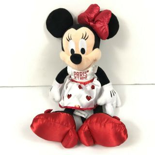 Disneyland Minnie Mouse Plush Doll Paris Je T Aime Disney Love Plush