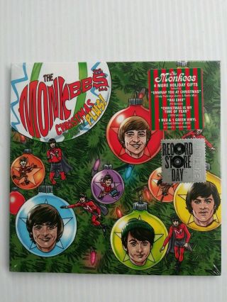 The Monkees " Christmas Party Plus " 2x7 " Red And Green Vinyl Rsd 2019