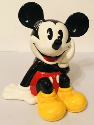 Treasure Craft Disney Mickey Mouse 12 " Collectable Ceramic Cookie Jar