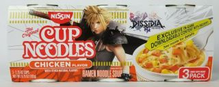 Nissin Cup Noodles Chicken Flavor Dissidia Final Fantasy 3 Pack