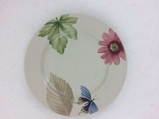 Longaberger Pottery Luncheon Plate Botanical Fields Lunch 9 "