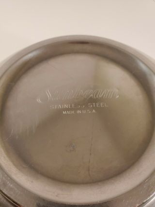 Vintage Sunbeam Stainless Steel Mixing Bowl 9 Inch 3