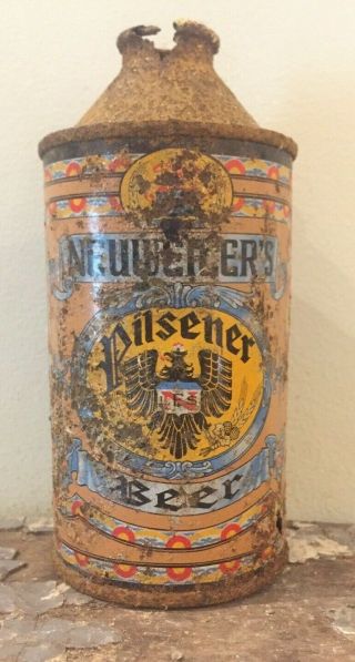 Irtp Crowntainer Cone Top Beer Can Neuweiler 