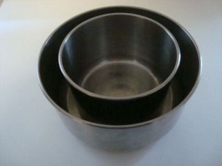 Vtg Dormeyer Set Of 2 Mixing Bowls For The Electric Countertop Mixer 4300