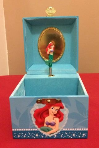 Disney Parks Princess Ariel Little Mermaid Jewelry Music Box Under The Sea 1988