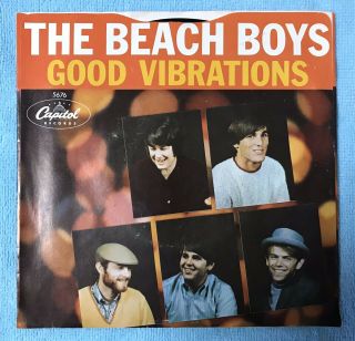 The Beach Boys “good Vibrations” 1966 Capitol 45rpm W/ps 5676 Nm
