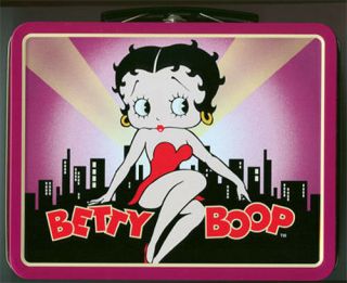 Betty Boop Collectible Metal Lunch Box Betty On The City