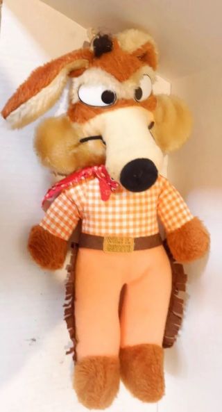 Vintage Wile E Coyote Road Runner Warner Bros Collectibe Stuffed Plush Animal 2