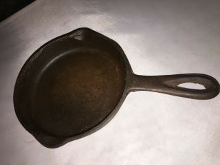 Old Heat Ring Cast Iron Skillet No.  3 Vintage / Antique Cookware Frying Pan 6 "